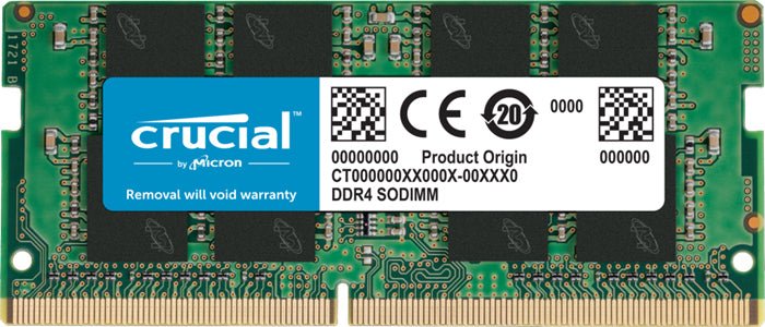 Crucial 16GB (1x16GB) DDR4 SODIMM 3200MHz CL22 1.2V Un-Ranked Notebook Laptop Memory RAM - Leader Electronics