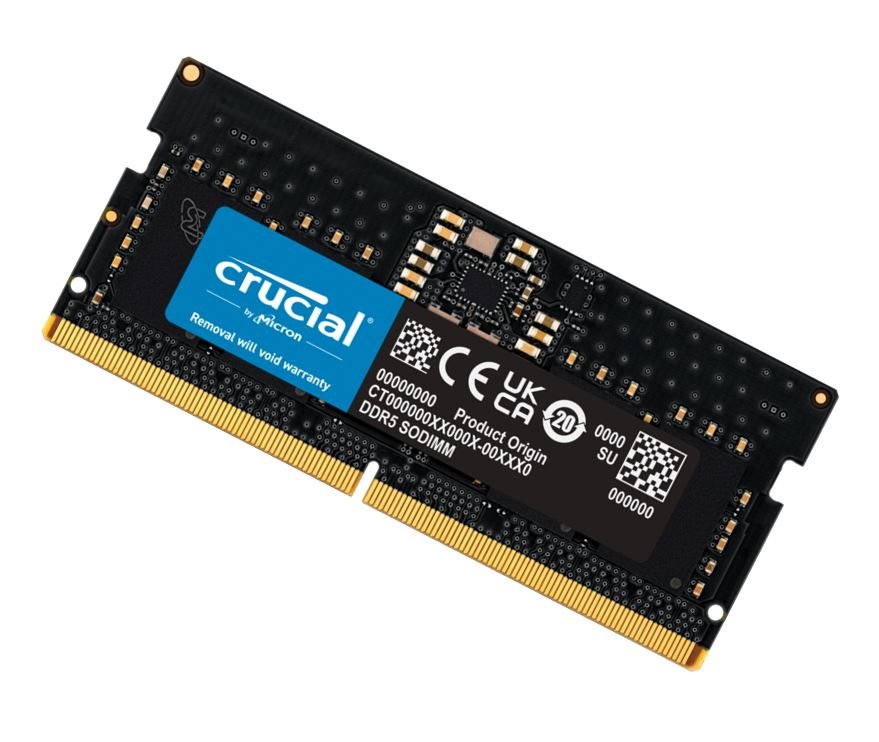 Crucial 32GB (1x32GB) DDR5 SODIMM 5600MHz CL46 Notebook Laptop Memory - Leader Electronics