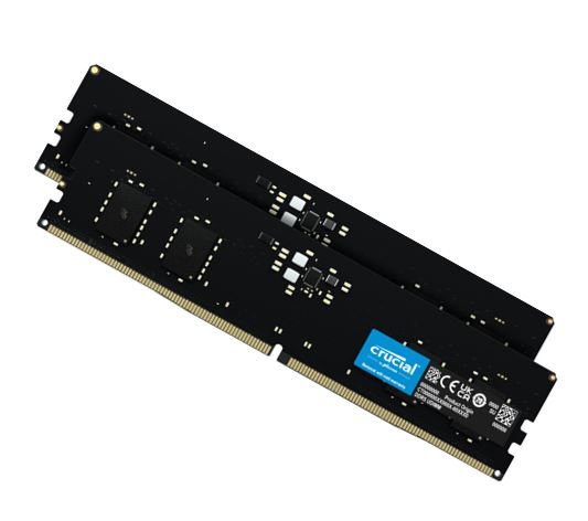 Crucial 32GB (2x16GB) DDR5 UDIMM 4800MHz CL40 Desktop PC Memory - Leader Electronics