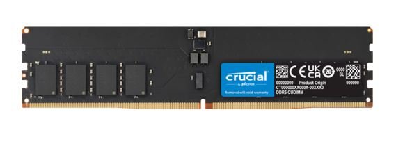 Crucial 64GB (1x64GB) DDR5 CUDIMM 6400MHZ CL52 Desktop PC Memory for Intel Core Ultra Processors AI PC - Leader Electronics