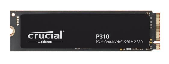 Crucial P310 1TB Gen4 2280 NVMe SSD 7100/6000 MB/s R/W 220TBW 1000K/1200K IOPS 1.5M hrs MTTF Full-Drive Encryption M.2 PCIe4 5yrs - Leader Electronics