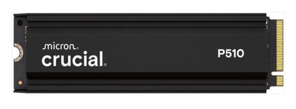 Crucial P510 2TB Gen5 2280 NVMe M.2 SSD Heatsink 10,000 / 8,700 MB/s R/W 1200TBW 1.4M IOPS 1.5M hrs MTTF Full-Drive Encryption 5yrs - Leader Electronics