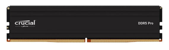 Crucial Pro 16GB (1x16GB) DDR5 UDIMM 6400MHz CL38 Black Heat Spreader Support Intel XMP AMD Ryzen Desktop PC Gaming Memory - Leader Electronics