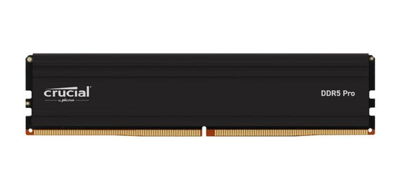Crucial Pro 32GB (1x32GB) DDR5 UDIMM 6000MHz CL40 Black Heat Spreader Overclocking Support Intel XMP AMD Ryzen Desktop PC Gaming Memory - Leader Electronics