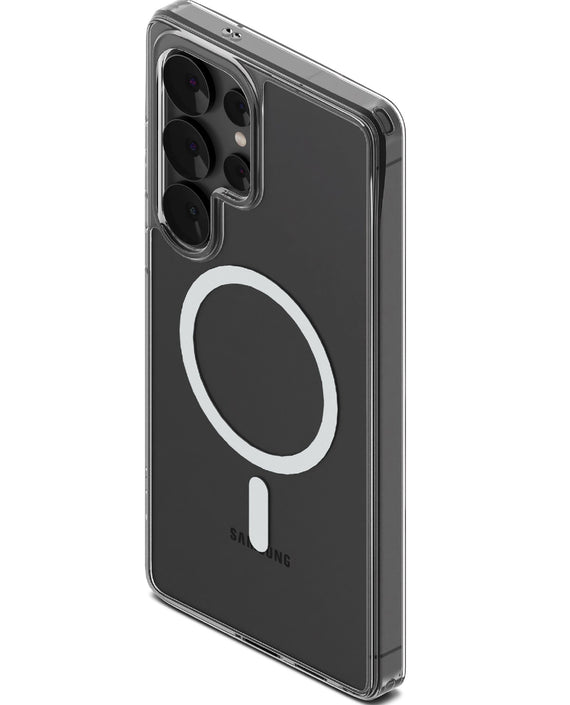 Cygnett AeroMag Samsung Galaxy S25 Ultra 5G (6.9') Clear Magnetic Case- (CY5288CPAEG),Anti-Yellowing,UV Resistance,Shock Absorbent,2 Years Warrant - Leader Electronics