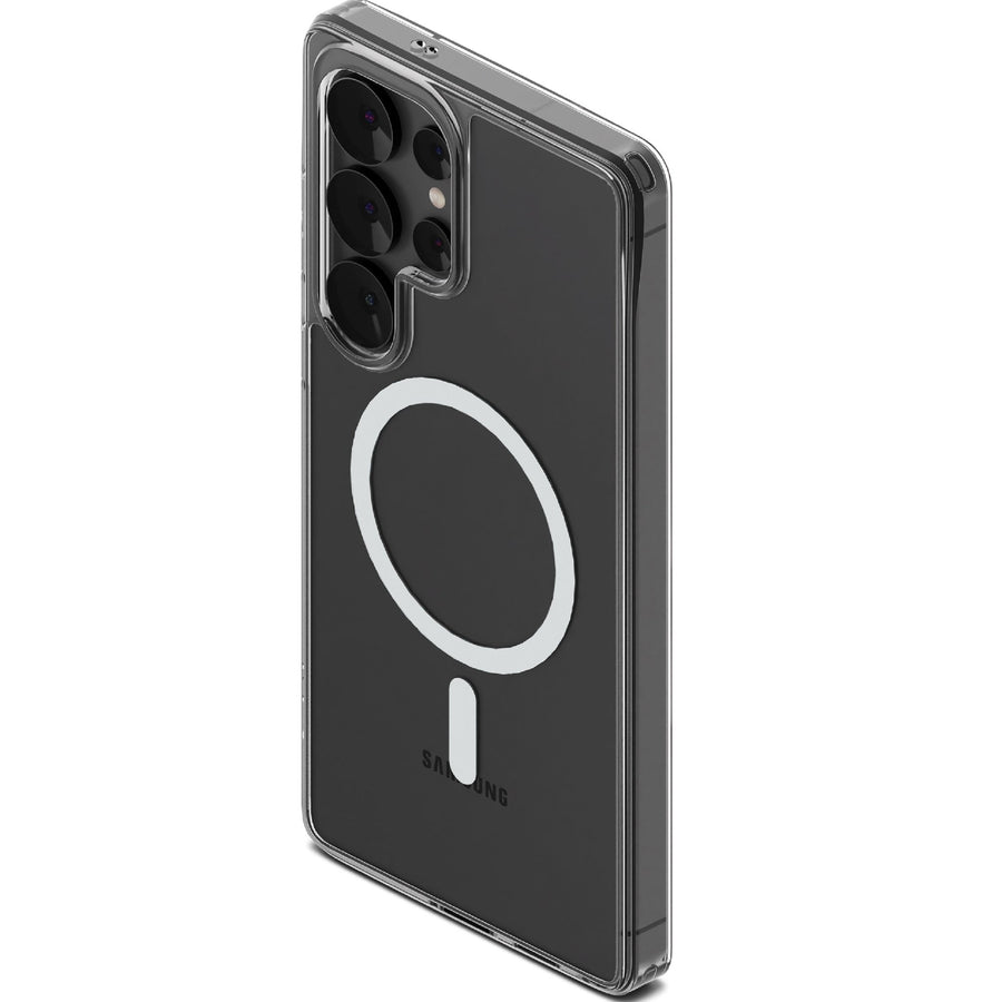Cygnett AeroMag Samsung Galaxy S25 Ultra 5G (6.9') Clear Magnetic Case- (CY5288CPAEG),Anti-Yellowing,UV Resistance,Shock Absorbent,2 Years Warrant - Leader Electronics