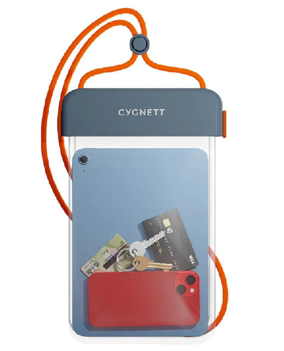 Cygnett AquaGuard Universal Waterproof Tablet Pouch - (CY4411CYWPP) Dust & Sand Protection,Fits Tablet up to 11',Adjustable lanyard, 2 Years Warranty - Leader Electronics