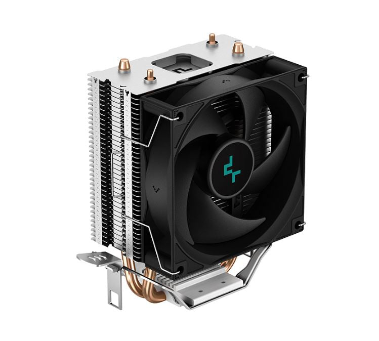 DeepCool AG200 Compact Single-Tower CPU Cooler , 2 Copper Heat Pipes, 92 mm FDB PWM Fan, Intel LGA1851/1700/1200/1151/1150/1155 AM5/AM4 - Leader Electronics