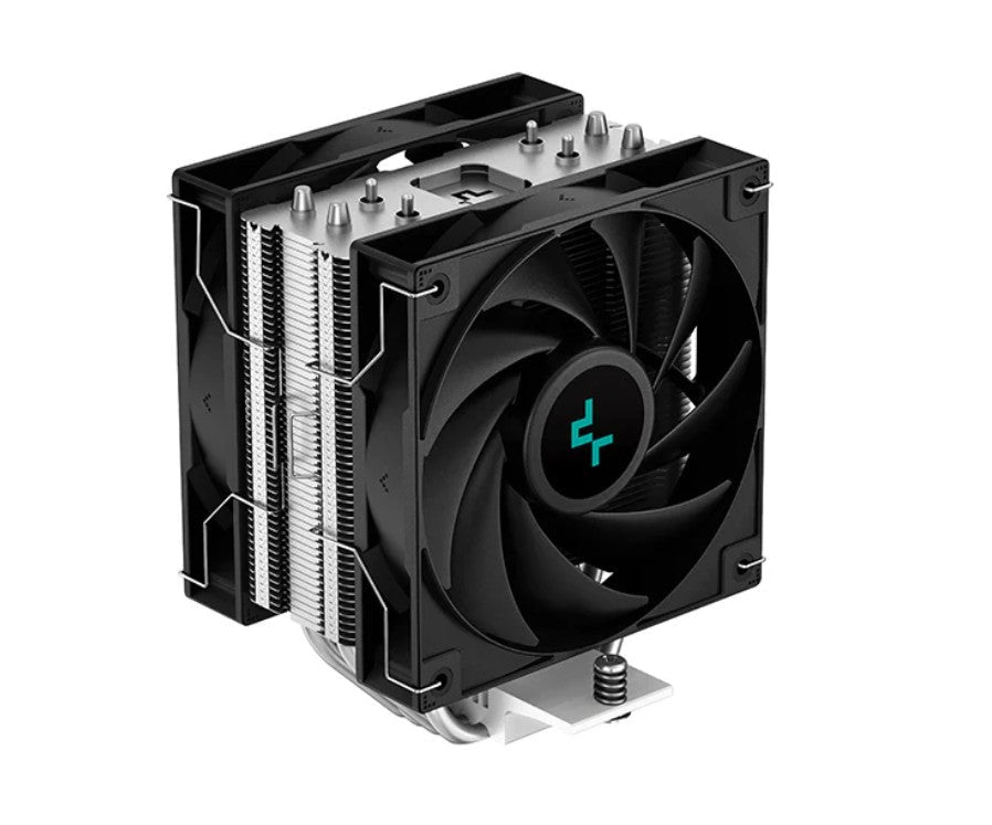 DeepCool AG400 PLUS Single Tower CPU Cooler Dual Fans, 4 Heat Pipes, 120mm PWM Fan, Intel LGA1851/1700/1200/115X, AM5/AM4 - Leader Electronics
