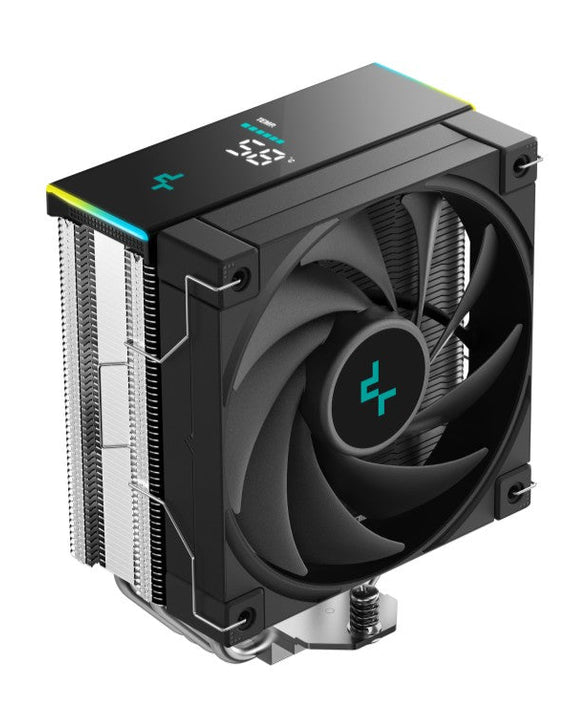 DeepCool AK400 Digital SE CPU Cooler, Status Display, ARGB LED Strips, 4x Heat Pipe Intel LGA1851/1700/1200/1151/1150/1155 /AM5/AM4 - Leader Electronics