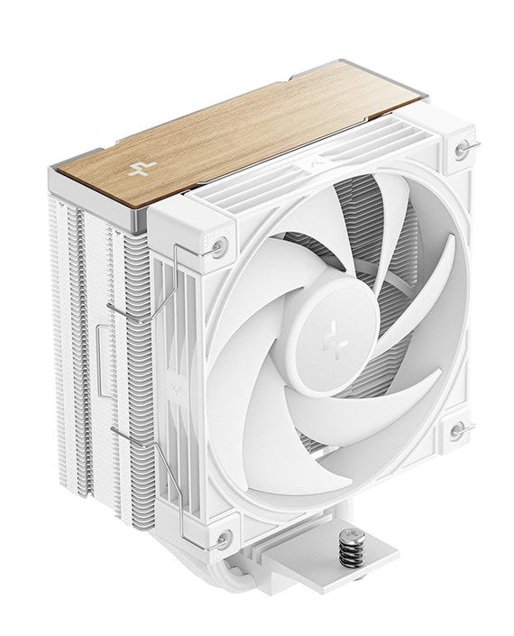 DeepCool AK400 G2 WH Wood Grain Top Cover CPU Cooler, 4 Heat Pipes, 4-pin PWM, Hydro Bearing, Intel LGA1851/1700/1200/115x, AMD AM5/AM4 - Leader Electronics