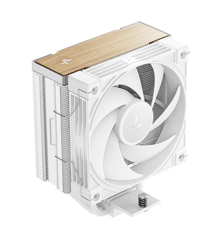 DeepCool AK400 G2 WH Wood Grain Top Cover CPU Cooler, 4 Heat Pipes, 4-pin PWM, Hydro Bearing, Intel LGA1851/1700/1200/115x, AMD AM5/AM4 - Leader Electronics