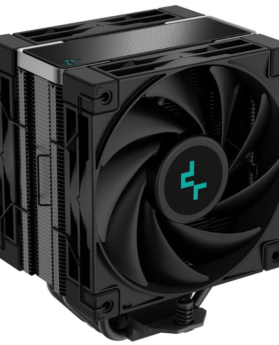 DeepCool AK400 Zero Dark Plus Performance CPU Cooler, 4 Heat Pipe Tower, High-Performance FDB Fan, 220W Heat Dissipation, Intel LGA1851/700 AM4/5 - Leader Electronics