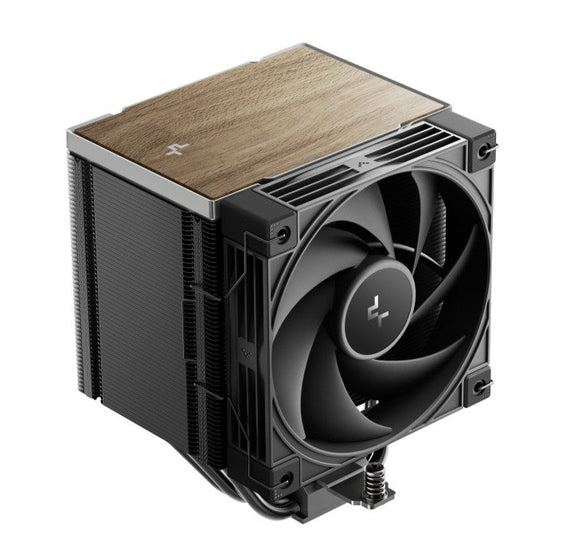 DeepCool AK500 G2 Wood Grain Top Cover CPU Cooler, 5 Heat Pipes, 4-pin PWM, Intel LGA1851/1700/1200/115x, AMD AM5/AM4 - Leader Electronics