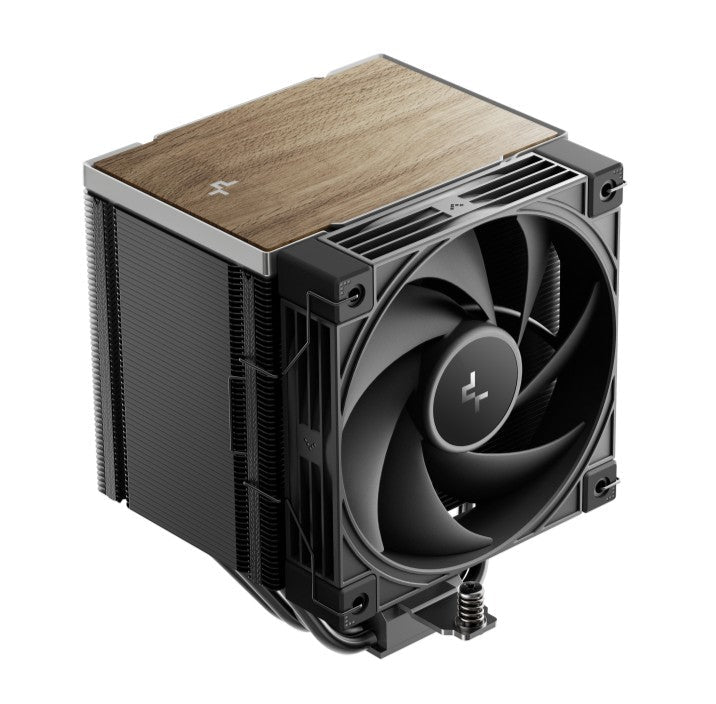 DeepCool AK500 G2 Wood Grain Top Cover CPU Cooler, 5 Heat Pipes, 4-pin PWM, Intel LGA1851/1700/1200/115x, AMD AM5/AM4 - Leader Electronics