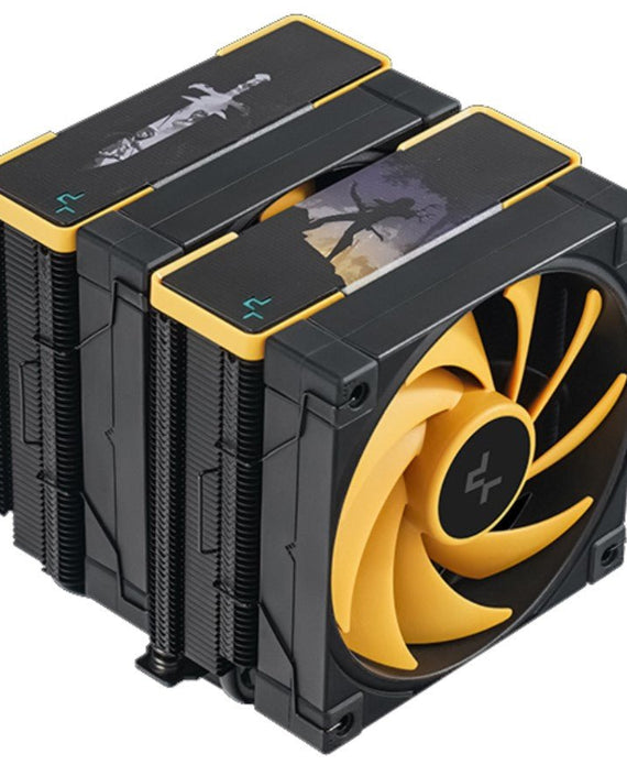 DeepCool AK620 Zero Dark Zoria High Performance CPU Cooler, 2x120mm Fluid Dynamic Bearing Fans, 6 Copper Heat Pipes LGA2066/1851-1155/AM4/AM5 - Leader Electronics