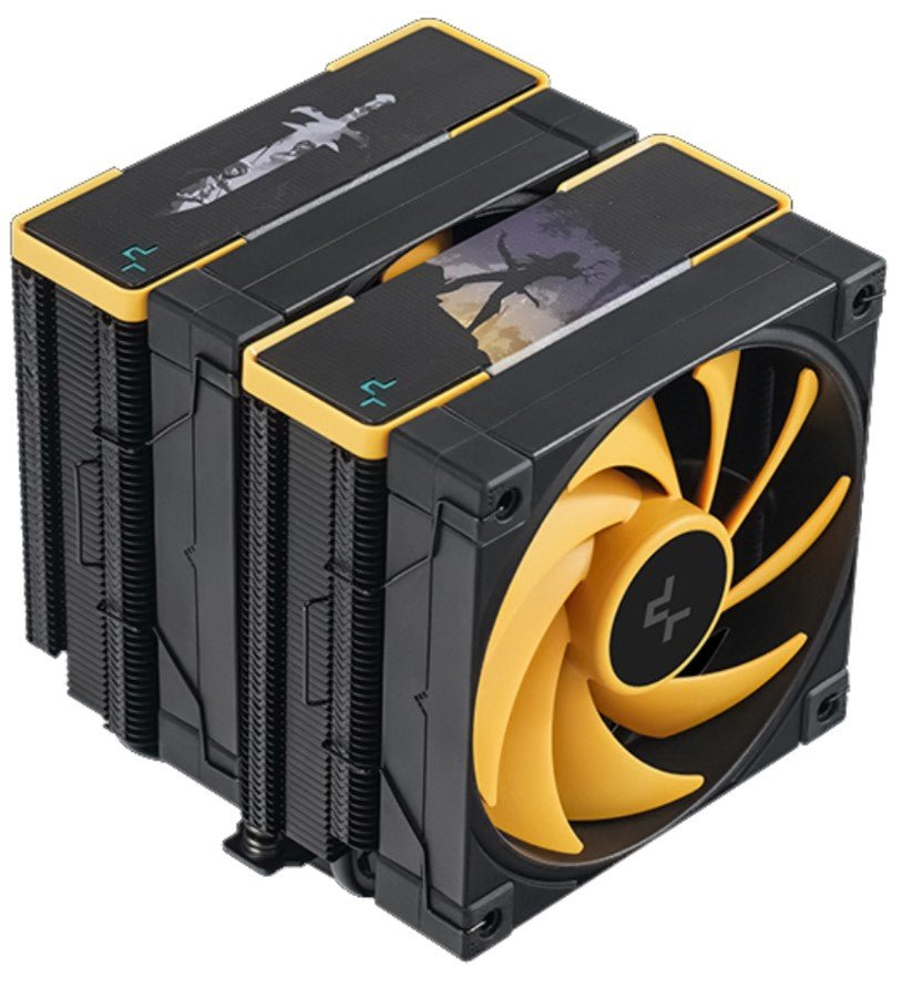 DeepCool AK620 Zero Dark Zoria High Performance CPU Cooler, 2x120mm Fluid Dynamic Bearing Fans, 6 Copper Heat Pipes LGA2066/1851-1155/AM4/AM5 - Leader Electronics
