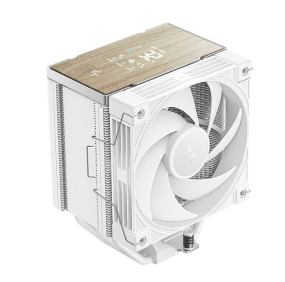 DeepCool AK700 DIGITAL WH AI Dynamic Adjustment CPU Cooler, Digital Display, 7 Heat Pipes, 4-pin PWM, Intel LGA1851/1700/1200/115x, AMD AM5/AM4 - Leader Electronics