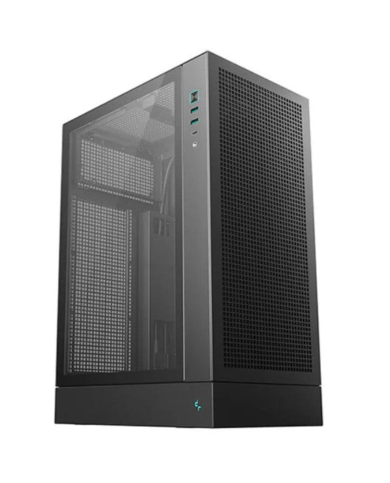 DeepCool CH170 PLUS Vertical Micro-ATX Compact Case, USB3.0×2, Gen2 Type-C x1, Audio/Mic×1 - Leader Electronics