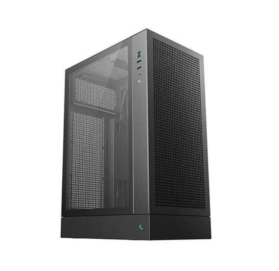 DeepCool CH170 PLUS Vertical Micro-ATX Compact Case, USB3.0×2, Gen2 Type-C x1, Audio/Mic×1 - Leader Electronics