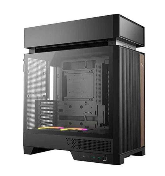 DeepCool CL660 Innovative Compartmentalized Optimized ATX Case. Pre-installed Dual ARGB Fans, Build-in Atmosphere - Leader Electronics