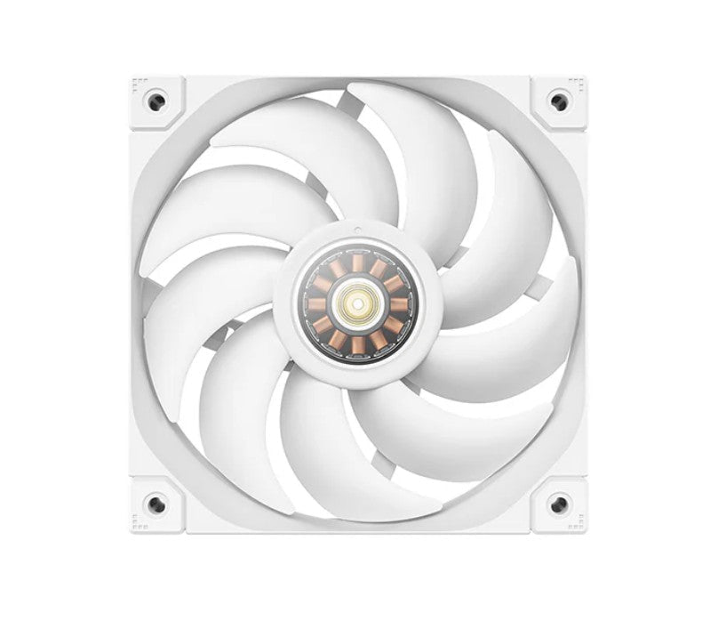 DeepCool FL12 White 120mm Unique ARGB Fans, Low Noise, 4-pin PWM, Fluid Dynamic Bearing, Addressable RGB LED - Leader Electronics