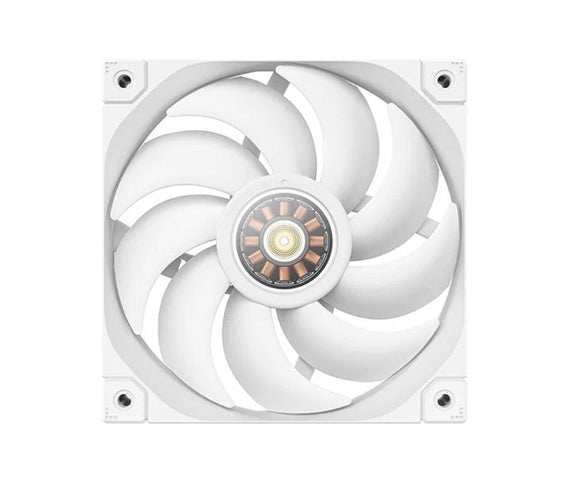 DeepCool FL12 White 120mm Unique ARGB Fans, Low Noise, 4-pin PWM, Fluid Dynamic Bearing, Addressable RGB LED - Leader Electronics