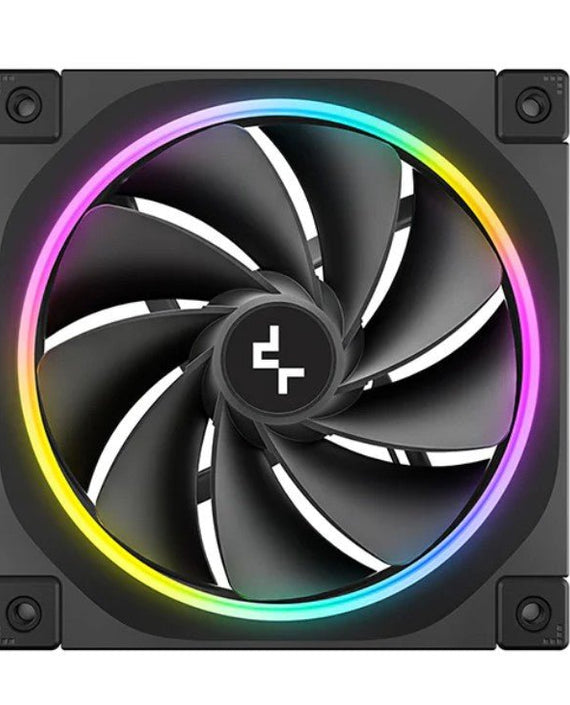 DeepCool FL12R 120mm Unique Addressable RGB High Performance Fans, Low Noise, 4-pin PWM, Fluid Dynamic Bearing - Leader Electronics