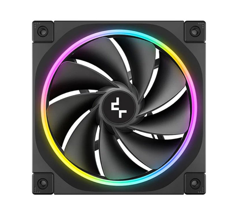 DeepCool FL12R 120mm Unique Addressable RGB High Performance Fans, Low Noise, 4-pin PWM, Fluid Dynamic Bearing - Leader Electronics