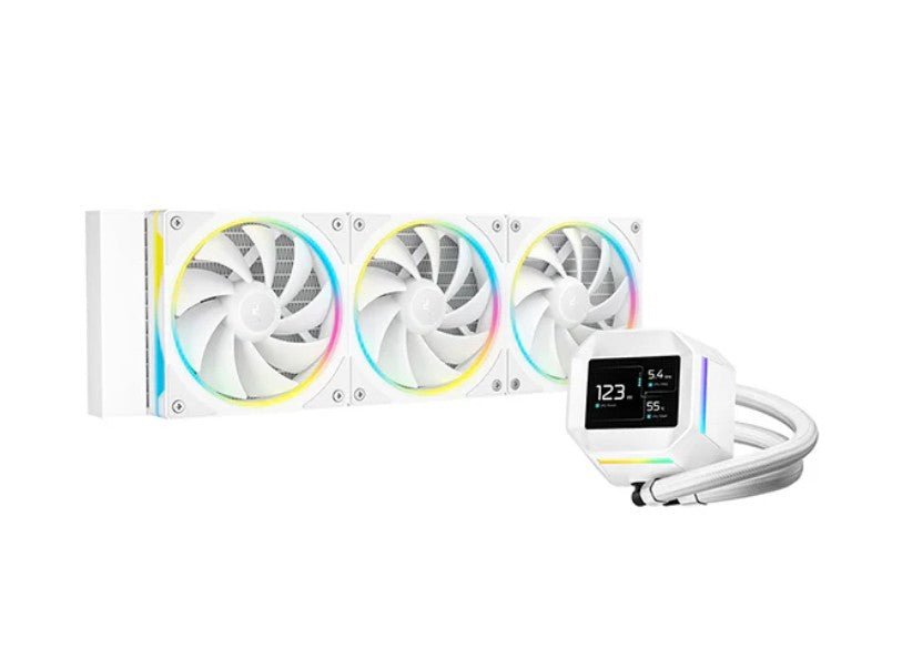 DeepCool LM360 ARGB Liquid Cooler Mini LCD Screen, 2.4' IPS, 320×240 Resolution , Intel LGA1851/1700/1200 + More, AMD AM5/AM4 - Leader Electronics