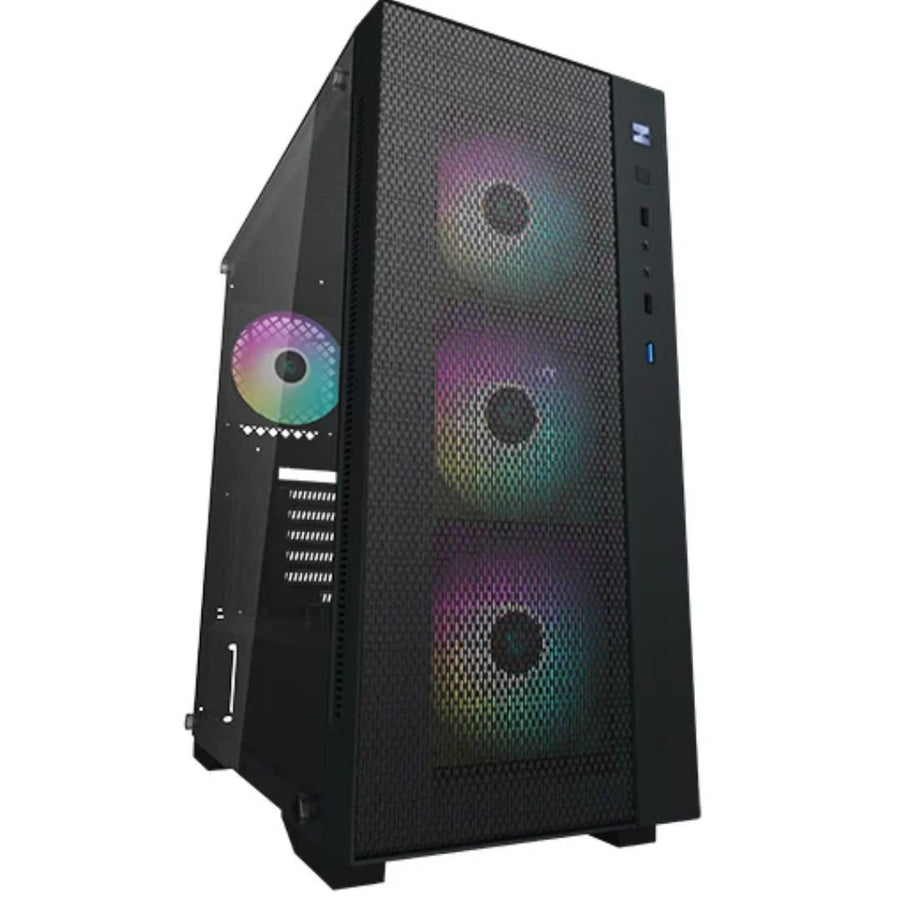 DeepCool MATREXX 55 MESH ADD-RGB 4F Mesh Panel Tempered Glass Case, 4 Preinstalled ARGB Fans - Leader Electronics
