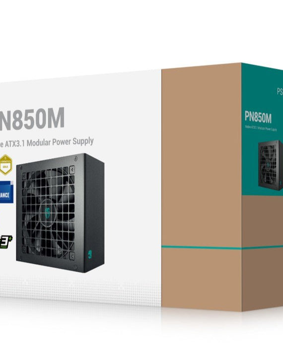 DeepCool PN850M Gamer Storm 850W 80+ Gold Certified Fully Modular ATX Power Supply, 120mm Fan, Japanese Capacitors, DCtoDC, ATX12V V3.1, 100,000 MTB - Leader Electronics