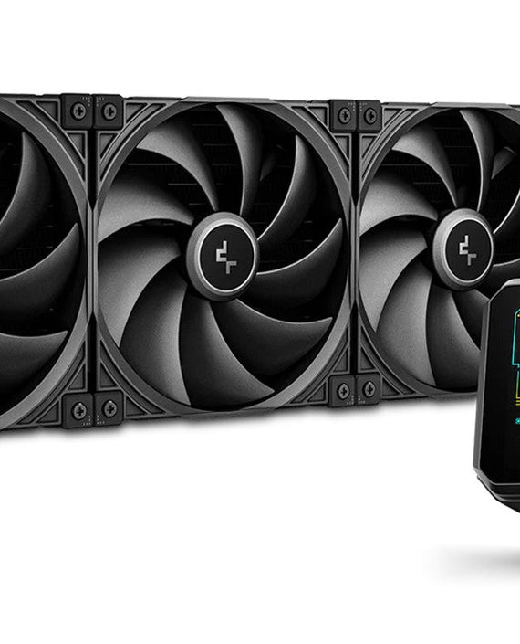DeepCool SPARTACUS 420 Fully Customisable 6th Gen Liquid Cooler, Thick Tracking Balancing Fans, 3.4' IPS LCD - Leader Electronics