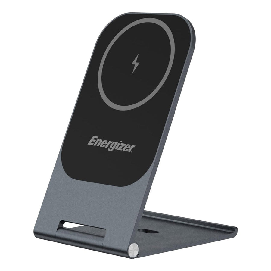 Energizer Foldable Wireless Charging Pad - Black(WCP102), Lightweight, High Quality, Portable, Ultra Thin, Fast Charging, Compatible with MagSafe - Leader Electronics