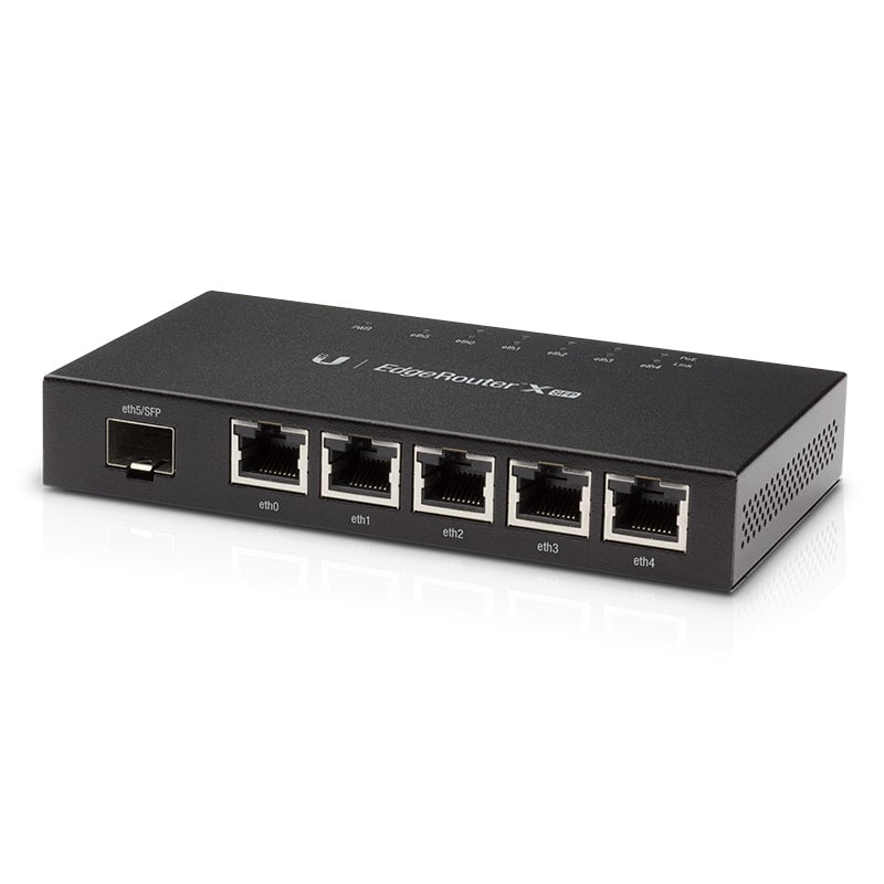 EOL -Last Stock-Ubiquiti EdgeRoute Advanced Gigabit Ethernet Router - Compact Powerful Router Sporting,5 Gigabit RJ45 Ports Passive PoE Support& SFP - Leader Electronics