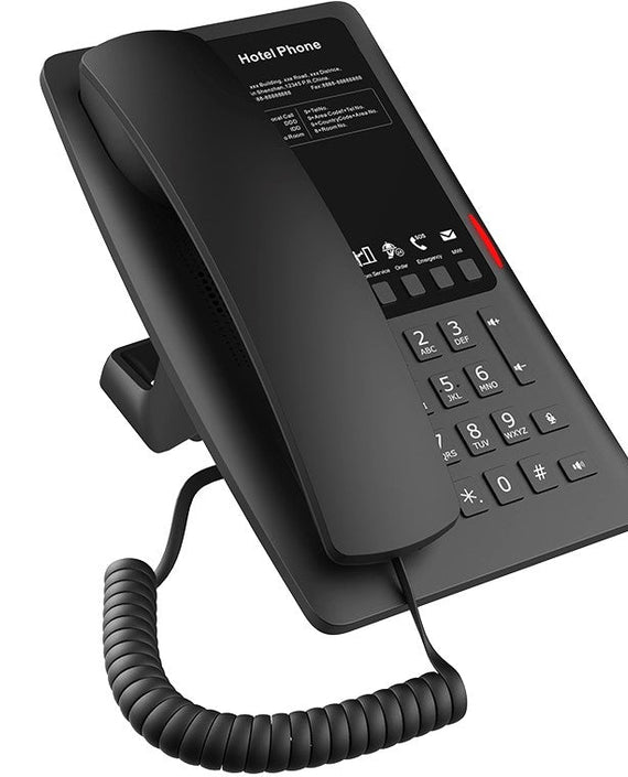 FANVIL, H4W Hotel IP Phone, Cost-effective hotel IP phone, HD voice, 0/100Mbps Ethernet, and PoE, 5 programmable soft keys, WIFI - Leader Electronics