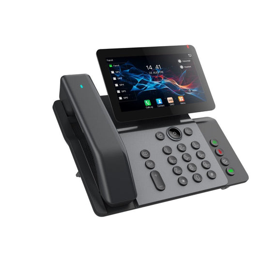 Fanvil V66 Pro Premium IP Phone, 20 SIP lines, HD voice, 7-inch high-definition color 'floating smart screen', built-in Bluetooth & Wi-Fi - Leader Electronics