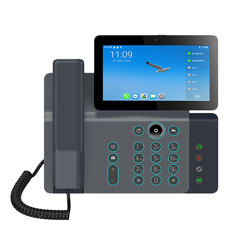 Fanvil V67 Enterprise IP Phone, 7' Touch Screen, 5mp Camera, Andriod 9.0, Built in Wifi, BT, Wall Mountable, Upto 116 DSS Keys, 20 Lines, 2 Year WTY - Leader Electronics
