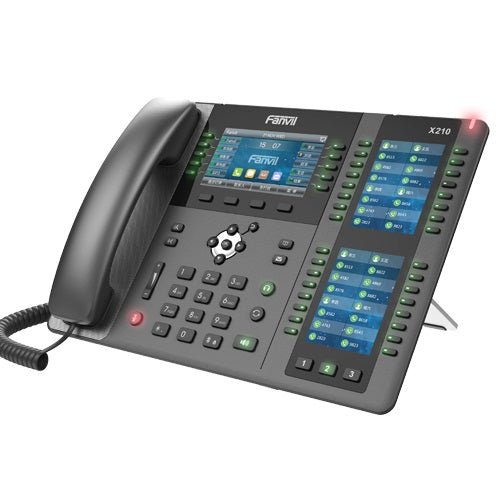 Fanvil X210 Enterprise IP Phone - 4.3' (Video) Colour Screen, 20 Lines, 106 x DSS Buttons, Dual Gigabit NIC, Bluetooth, *SBC Ready - Leader Electronics