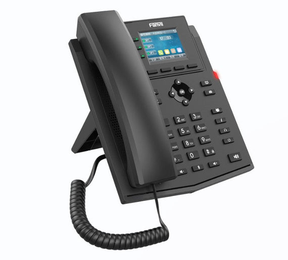 Fanvil X302-2 Wire IP Phone, 2.4-inch Color, RJ11 Interface and Supports 2-Wire Power, HD Voice, 6-Party Conferencing, 4 SIP Accounts - Leader Electronics