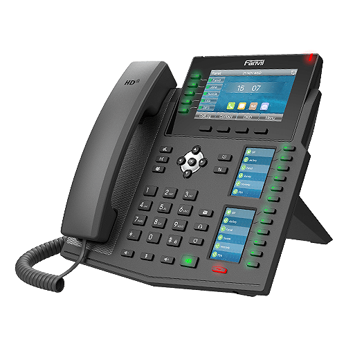 Fanvil X6U Enterprise IP Phone - 4.3' (Video) Colour Screen, 20 Lines, 60 x DSS Buttons, Dual Gigabit NIC, Built in Bluetooth, *SBC Ready (V2) - Leader Electronics