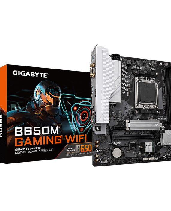 Gigabyte B650M GAMING WIFI, AMD AM5, 2 x DDR5 up to 128 GB, 1 x HDMI, 1 x PCI Express x16, 1 x PCI Express x1, 1 x M.2, 4 x SATA, 4 x USB 3.2 - Leader Electronics
