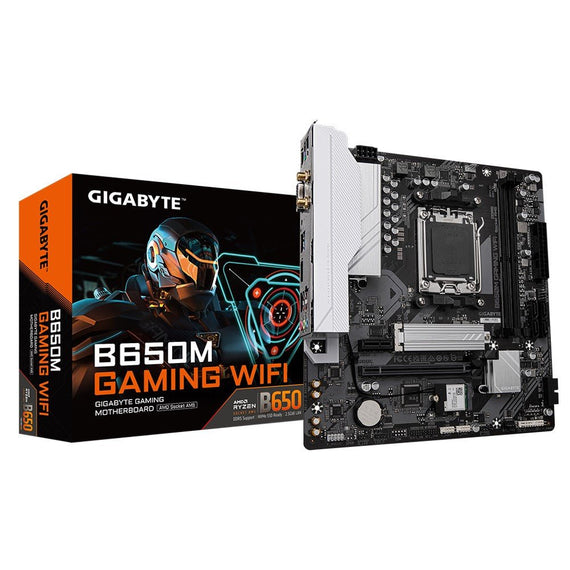 Gigabyte B650M GAMING WIFI, AMD AM5, 2 x DDR5 up to 128 GB, 1 x HDMI, 1 x PCI Express x16, 1 x PCI Express x1, 1 x M.2, 4 x SATA, 4 x USB 3.2 - Leader Electronics