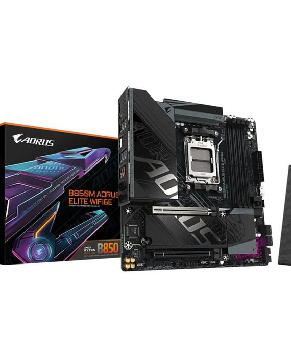 Gigabyte B850M A ELT WF6E, AM5 board with B850 chipset, DDR5 256GB, 16x PCIe5, dual M.2, 2.5GbE, Wi-Fi 6E, DP, rich USB SATA, 7.1 audio support - Leader Electronics
