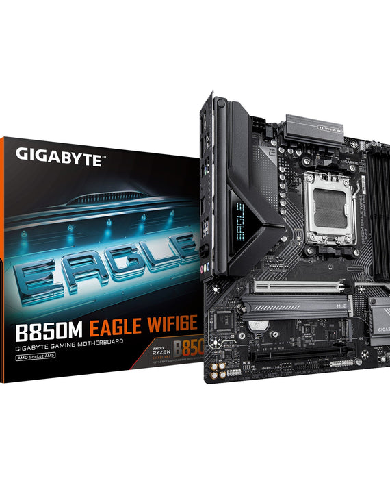 Gigabyte B850M EAGLE WF6E , AMD AM5, 4 x DDR5 up to 256 GB, 1 x HDMI, 1 x PCI Express x16, 2 x M.2, 4 x SATA, 1x USB 3.2 - Leader Electronics