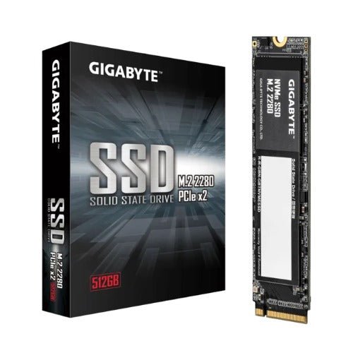 GIGABYTE Gen3 512GB NVMe PCIe 3.0 x4 M.2 2280 SSD, 1900MB/s Read, 1200MB/s Write, 1.5M Hours MTBF, 3-Year Warranty - Leader Electronics