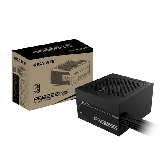 Gigabyte GP-P650SS 650W ATX PSU Power Supply 80+ Silver 120mm 12V >100K Hrs 50-60 Hz 650W 120mm Fan - Leader Electronics