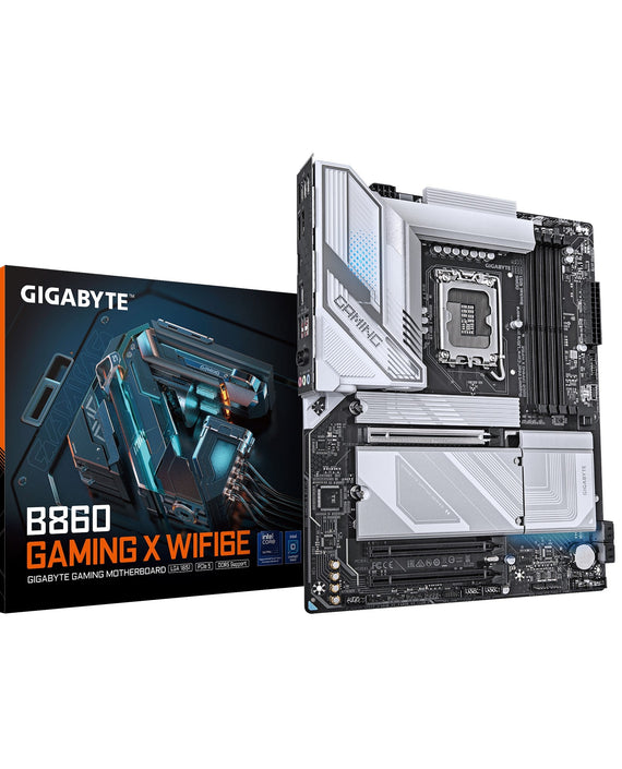 Gigabyte M/B B860 GAMING X WIFI6E, Intel ® B860, 4 x DDR5 up to 256 GB, 1x HDMI, 3 x PCI Express x16, 3 x M.2, 4 x SATA, 5 x USB 3.2 - Leader Electronics
