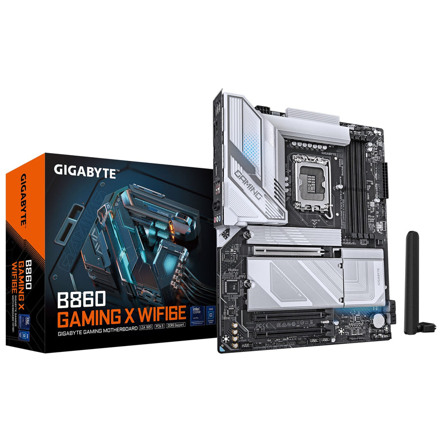 Gigabyte M/B B860 GAMING X WIFI6E, Intel ® B860, 4 x DDR5 up to 256 GB, 1x HDMI, 3 x PCI Express x16, 3 x M.2, 4 x SATA, 5 x USB 3.2 - Leader Electronics