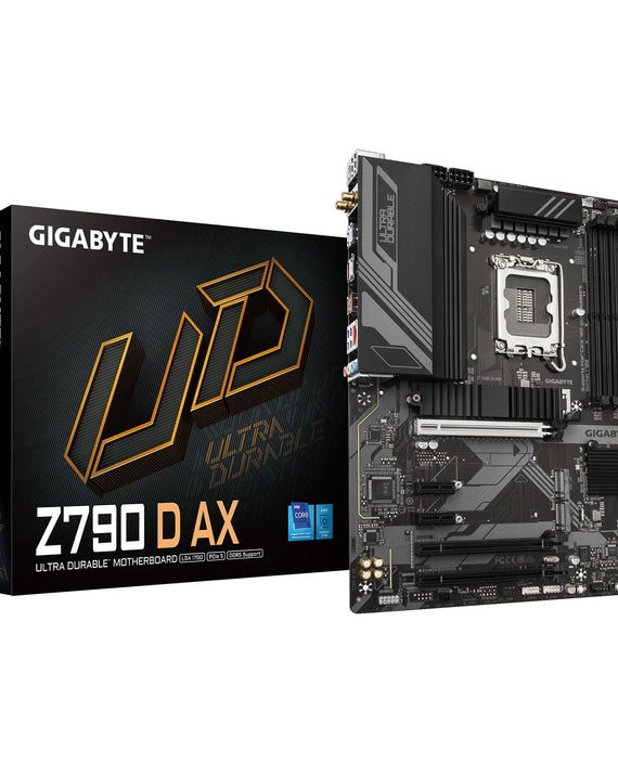 Gigabyte Z790 D AX Intel LGA 1700 ATX Motherboard, 4x DDR5 ~192GB, 2x PCI-E x16, 3x M.2, 4x SATA, 6x USB 3.2, 2x USB-C,2x USB 2.0 - Leader Electronics